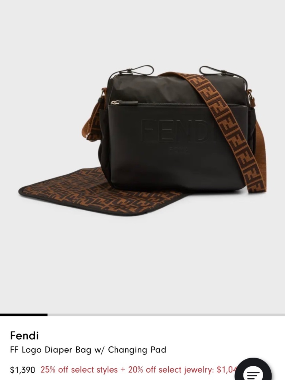 Fendi Diaper Bag